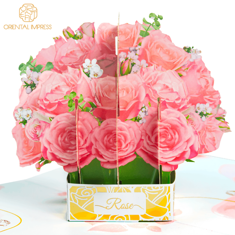OIGC-817 Rose Pop Up Card