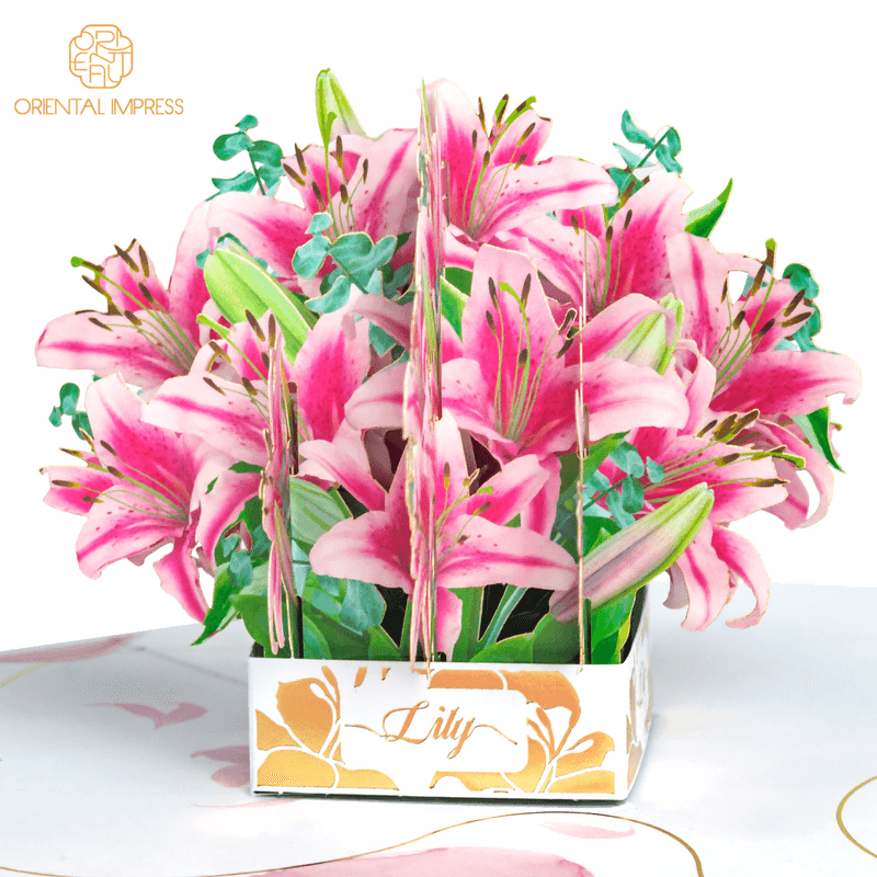 OIGC-818 Lily Pop Up Card