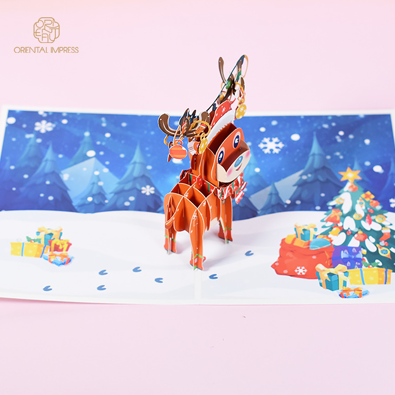 OI-C162 Christmas Pop Up Card